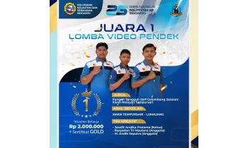 JUARA LOMBA VIDEO PENDEK DIES NATALIS KE-26 POLITEKNIK KP SIDOARJO TAHUN 2025