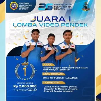 JUARA LOMBA VIDEO PENDEK DIES NATALIS KE-26 POLITEKNIK KP SI